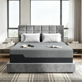 Queen Mattress 14 Inch Memory Foam for Pressure Relief Graphene Gel Cooling Copper Bed