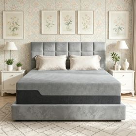 King Mattress 14 Inch Memory Foam for Pressure Relief Graphene Gel Cooling Copper Bed