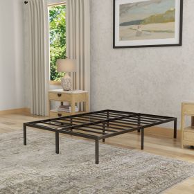 Heavy-Duty Queen Steel Black Platform Foundation