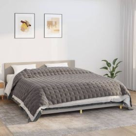Weighted Blanket Gray 100% brushed polyester microfiber