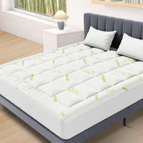 Mattress Protector, Thickened Mattress Pad with Bamboo Fiber Viscose Filling (size: Twin XL)